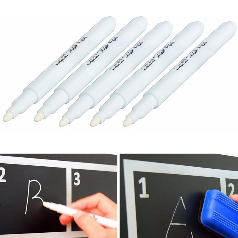 Correction Fluid White - Rotulador de tiza líquida blanca borrable