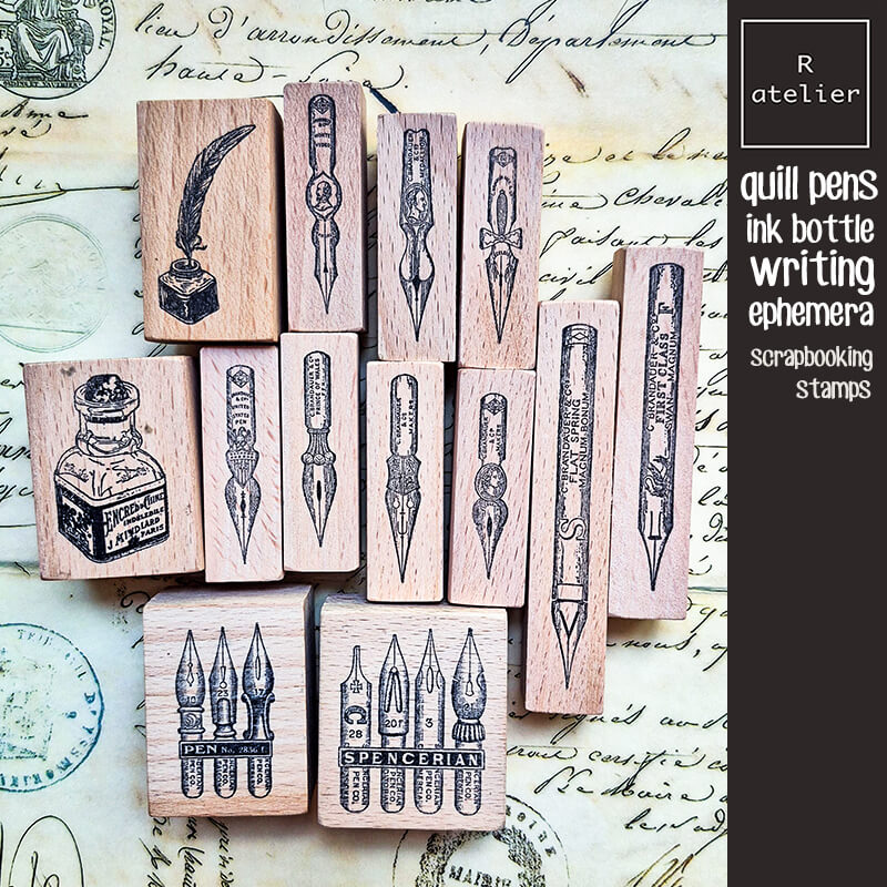 Fountain Pen Ink - Sellos para Scrapbooking, Pluma Estilográfica, Tinta