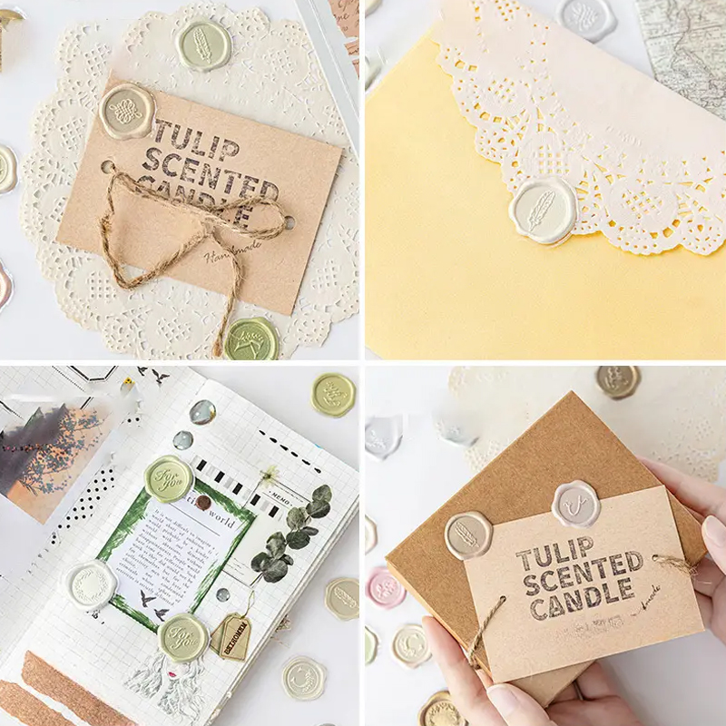 15/18 piezas, pegatinas vintag - Wax Seal Stamp Kit reseña y precio