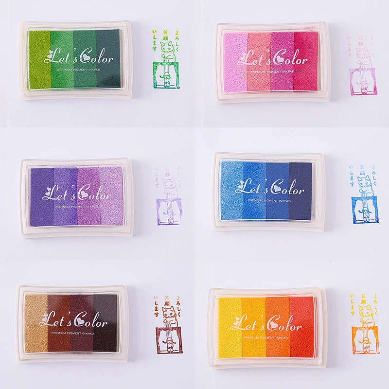 Almohadilla de tinta de 4 colo - Self Inking Stamp reseña y precio