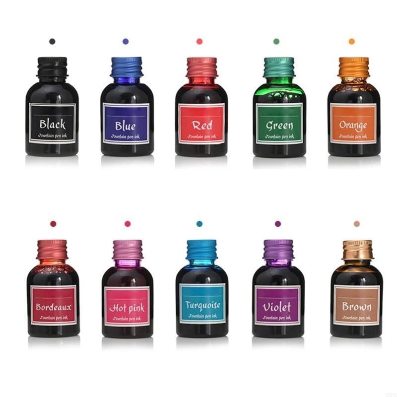 10 colores, 1 botella de tinta - Fountain Pen Ink reseña y precio