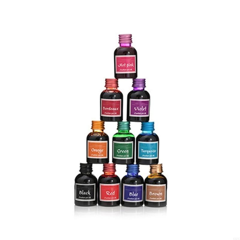 10 colores, 1 botella de tinta - Fountain Pen Ink reseña y precio